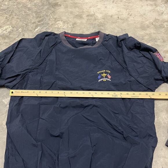 Vintage Slazenger Ryder Cup Valderrama Softshell Jacket Mens Large Blue Windbrea - Picture 5 of 6